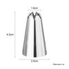 2D Icing Piping Tips Stainless Steel Pastry Nozzle Set for Cupcake Cake Decorating Home Baking Bakery Professional Use