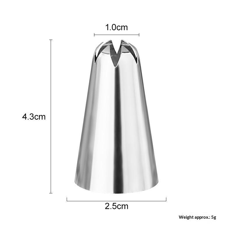 2D Icing Piping Tips Stainless Steel Pastry Nozzle Set for Cupcake Cake Decorating Home Baking Bakery Professional Use