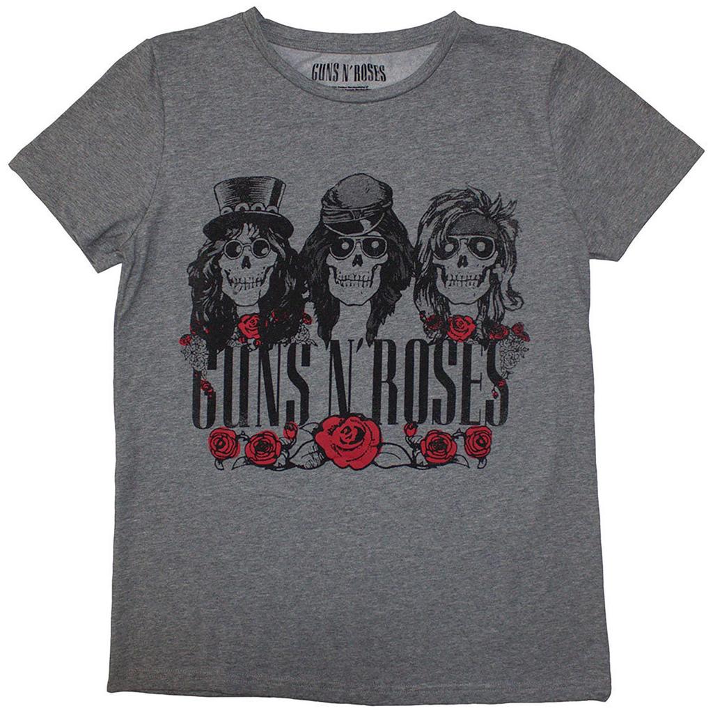 Guns N Roses Hell Group Junior Top Large Grey