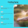 Jaysuing spray chłodzący letni przenośny outdoorowy spray chłodzący do ciała chłodzący kojący nieklejący się