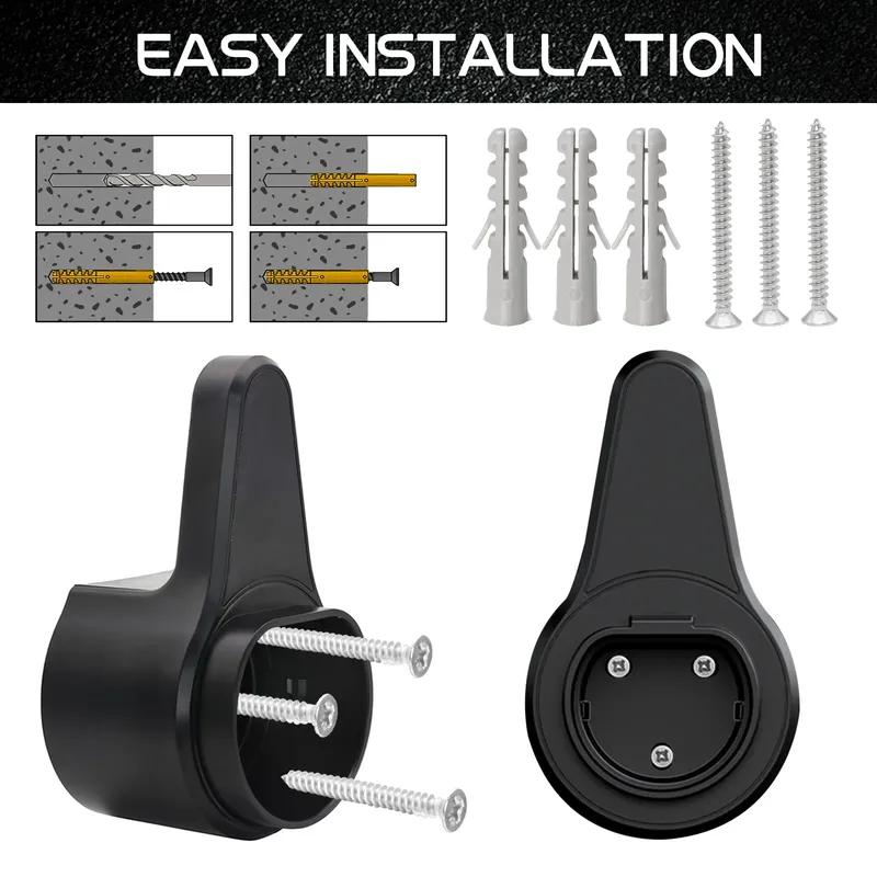 Type 2 EV Charger Holder Charger Plug Holder For Electric Car Charging Gun Vehicle Socket Cable Extra Protection Leading Wallbox