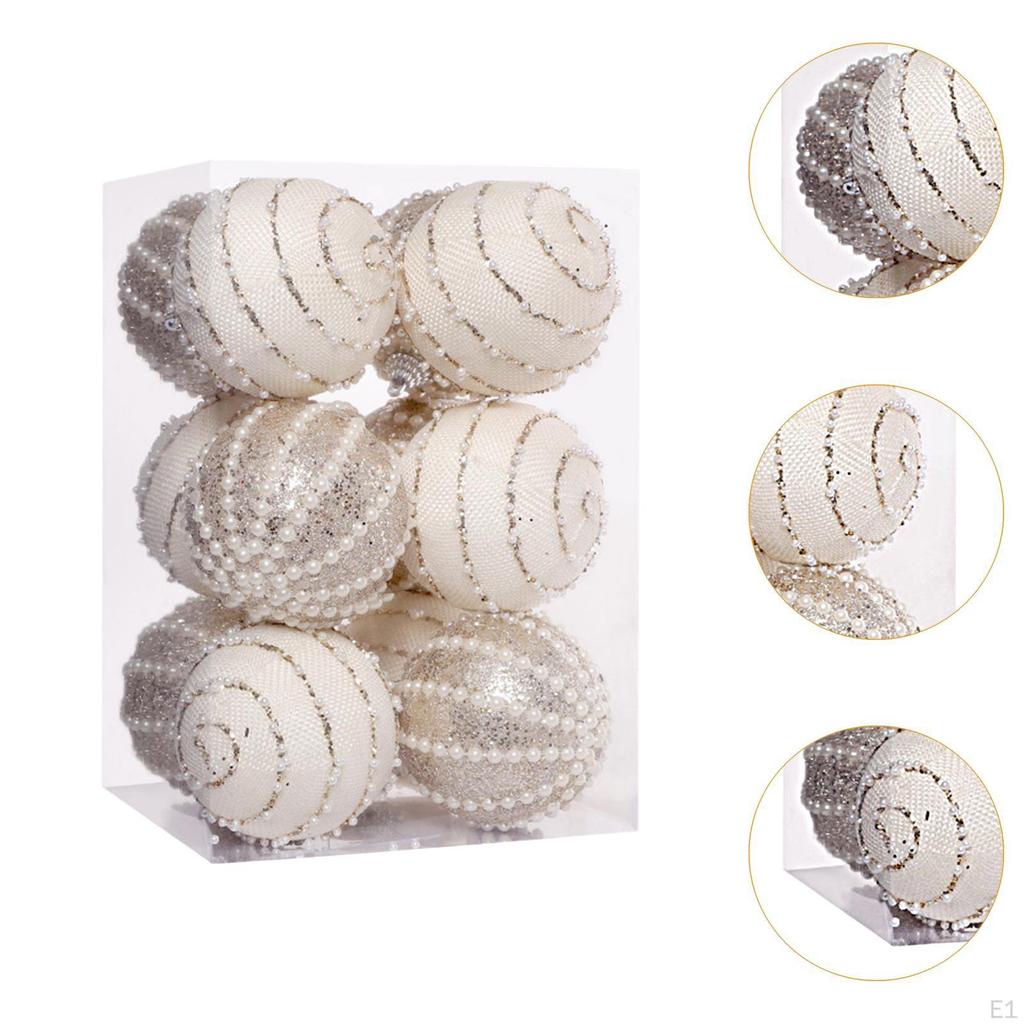 12 Christmas Ball Ornaments Hanging Tree Decorations Birthday Party