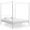 Day and Night - Day and Night Canopy Bed Frame Without Mattress White Metal 160x200cm
