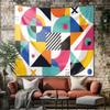1Pc Bauhaus Abstract Printed Tapestry Living Room Background Wall Art Decoration Multi Size Space Pendant