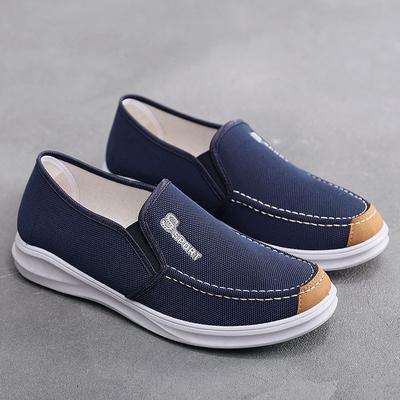 Männer Casual Schuhe Frühling Herbst Mann Leinwand Schuhe Atmungsaktive Slip-on Männlichen Loafers Außerhalb Flache Mokassins Tuch Wanderschuhe 2024