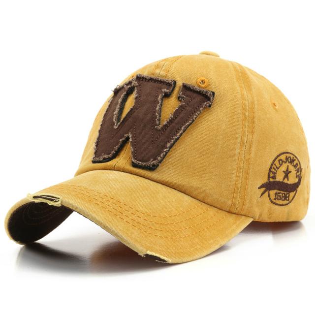 

Women Men S Baseball Caps Letters W Embroidery Snapback Hip Hop Hat Adjustable Cotton Gorras Unisex Outdoor Casual Male Dad Hats
