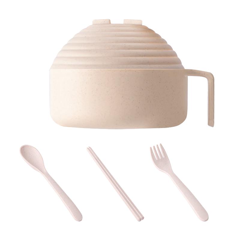 CAIZHI Instant Noodle Bowl & Portable Bento Box Set