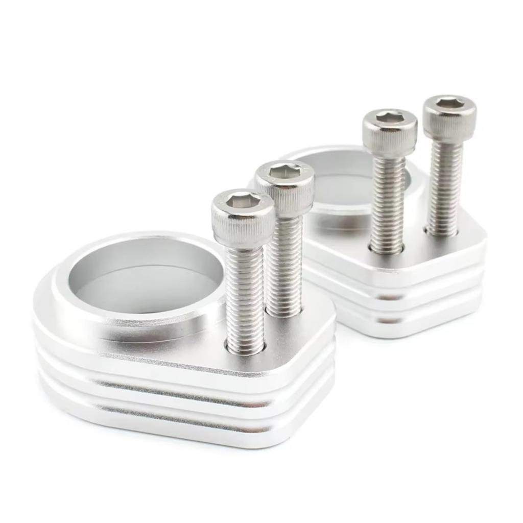 Motorcycle Handlebar Riser For ZZR1200 Motorcycle Aluminum Handlebar Riser 19.5mm Up Adapter Bracket Extender Mount Clamp Universal Bike Accessories