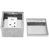 Concealed Socket 3 Holes Floor Outlet Waterproof Electrical Outlet Box for Conference Room Counterto