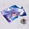 proof beach towel with Inuyasha pattern - soft,absorbent,quick-drying,machine washable - perfect for swimming,camping,bathing