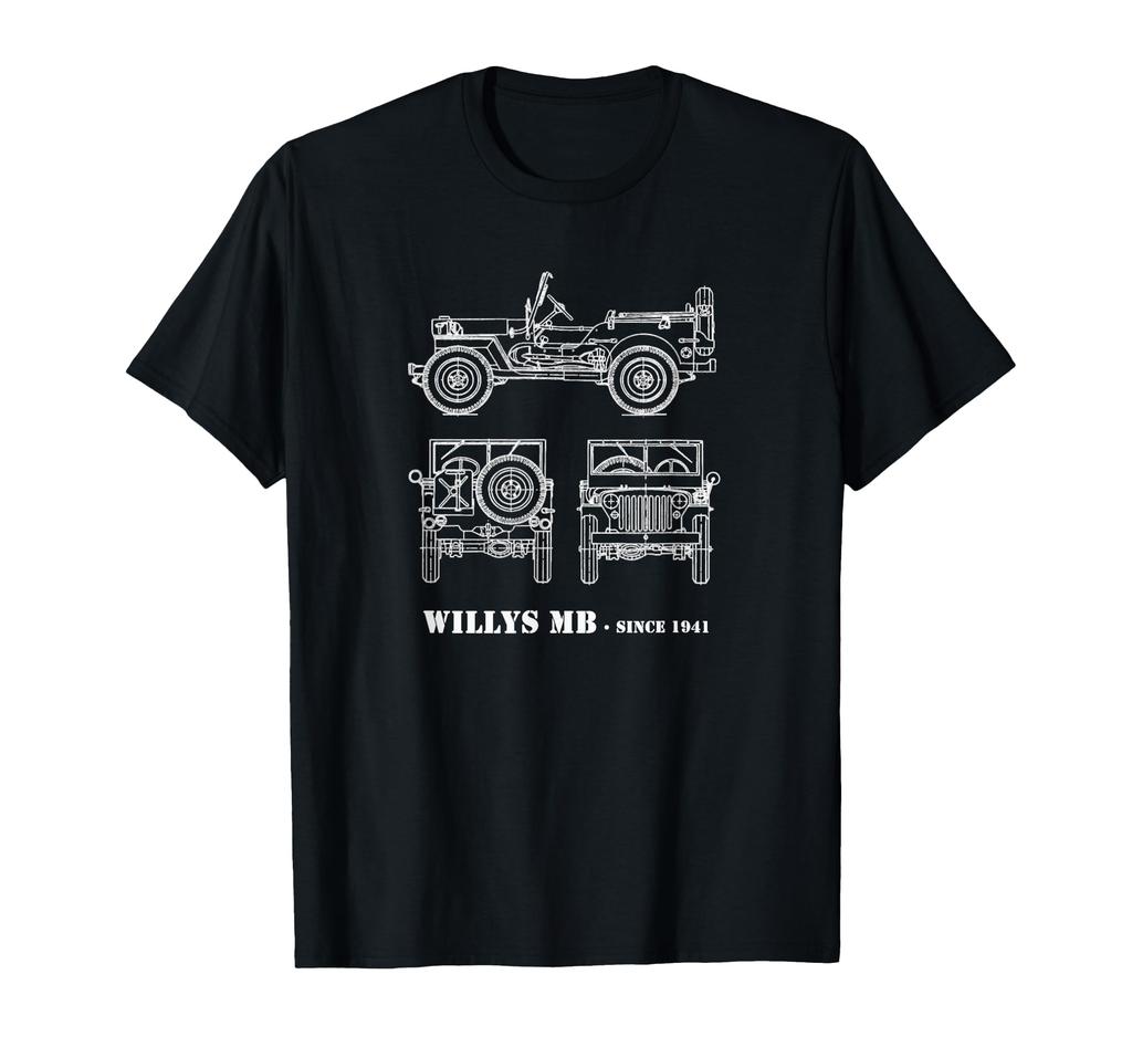 Willys MB Vintage Off-Road Classic Vehicle WW2 T-Shirt
