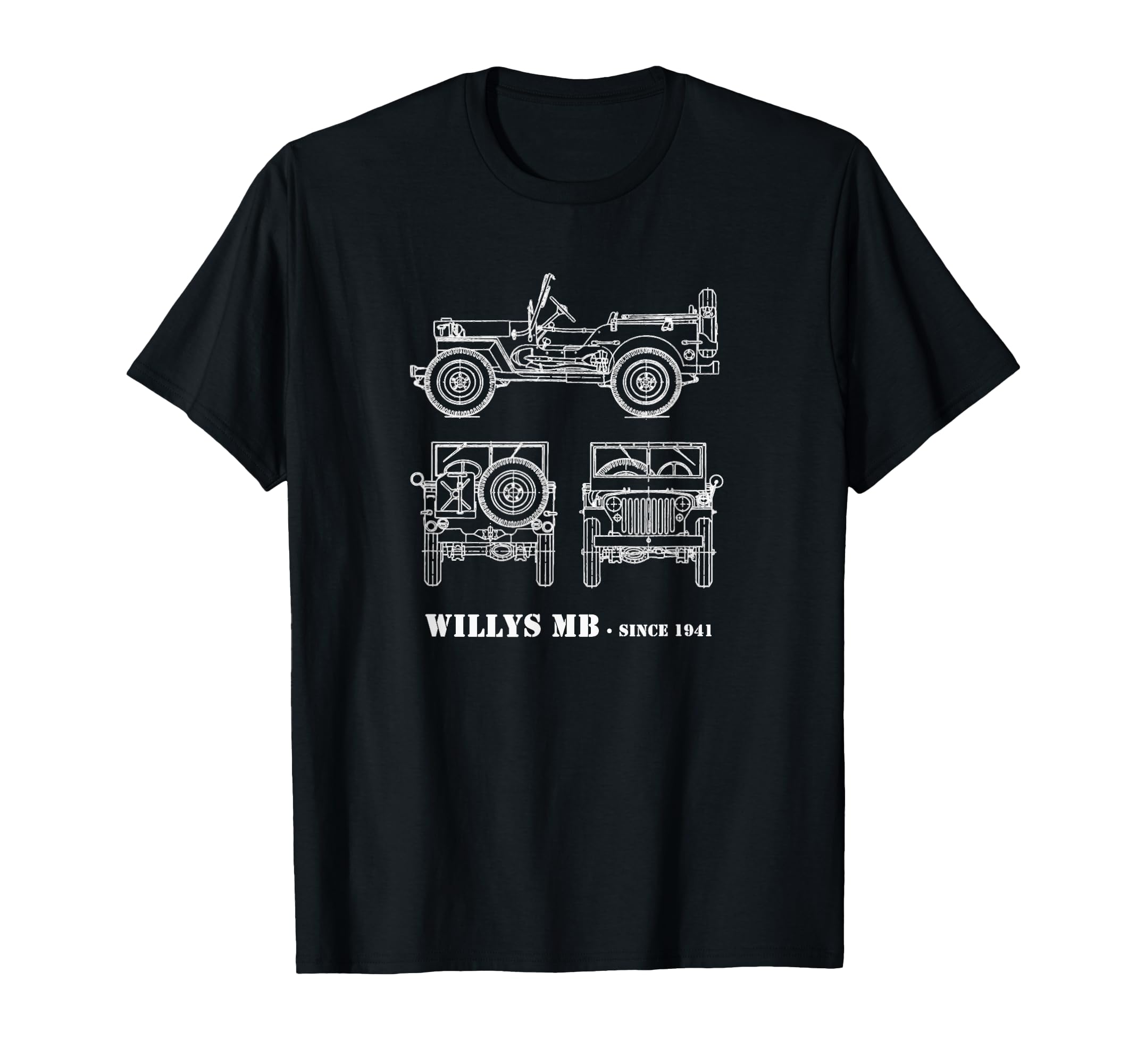 

Willys MB Vintage Off-Road Classic Vehicle WW2 T-Shirt