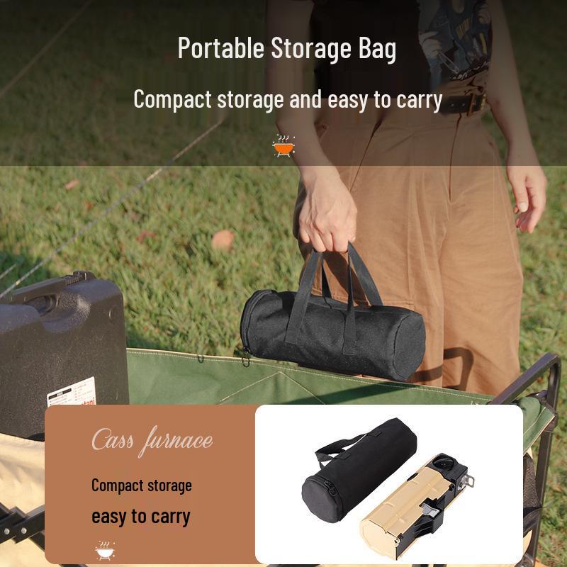 Ultralight Portable Outdoor Gas Stove: Windproof, High-Power Foldable Camping and BBQ Cookware