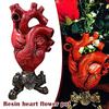 Anatomical Heart Vase Flower Pot Desktop Ornament Shelf Decor Novelty Flower Vase Modern Desk Table Living Room Decorations