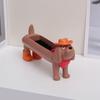 Generic Cute Dachshund Jewelry Holder Sponge Ring Earring Display Stand Desktop Storage Organizer Decorative Tray Gift For Girls