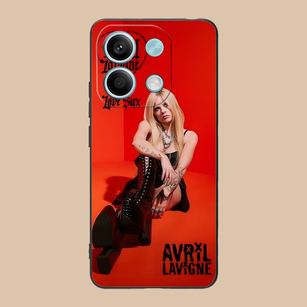 Avril Lavigne Matte TPU Mobile Phone Case for POCO F8 F7 F6 F5 F4 F3 F2 Pro GT C75 C71 C65 C61 C40 Pro Ultra Colorful Cover