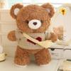 Adorable Zai Zai Bear Plush Toy - Cute Cartoon Teddy with Bib, Perfect Gift!