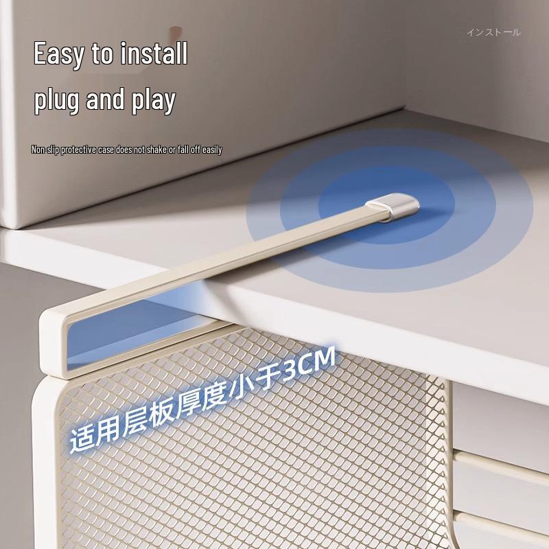 Under-Table Hanging Storage Rack for Kitchen and Dormitory