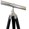 Marine Navy Blue Double Barrel Tubular Telescope Nickel Silver Finish Black Tripod Telescope