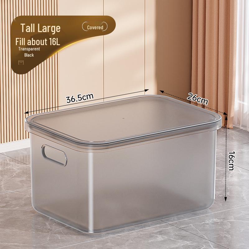 Clear Plastic Storage Box for Toys, Snacks, and Clothes 