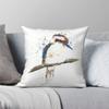 Watercolour Kookaburra Square Pillowcase Polyester Linen Velvet Creative Zip Decor Room Cushion Case
