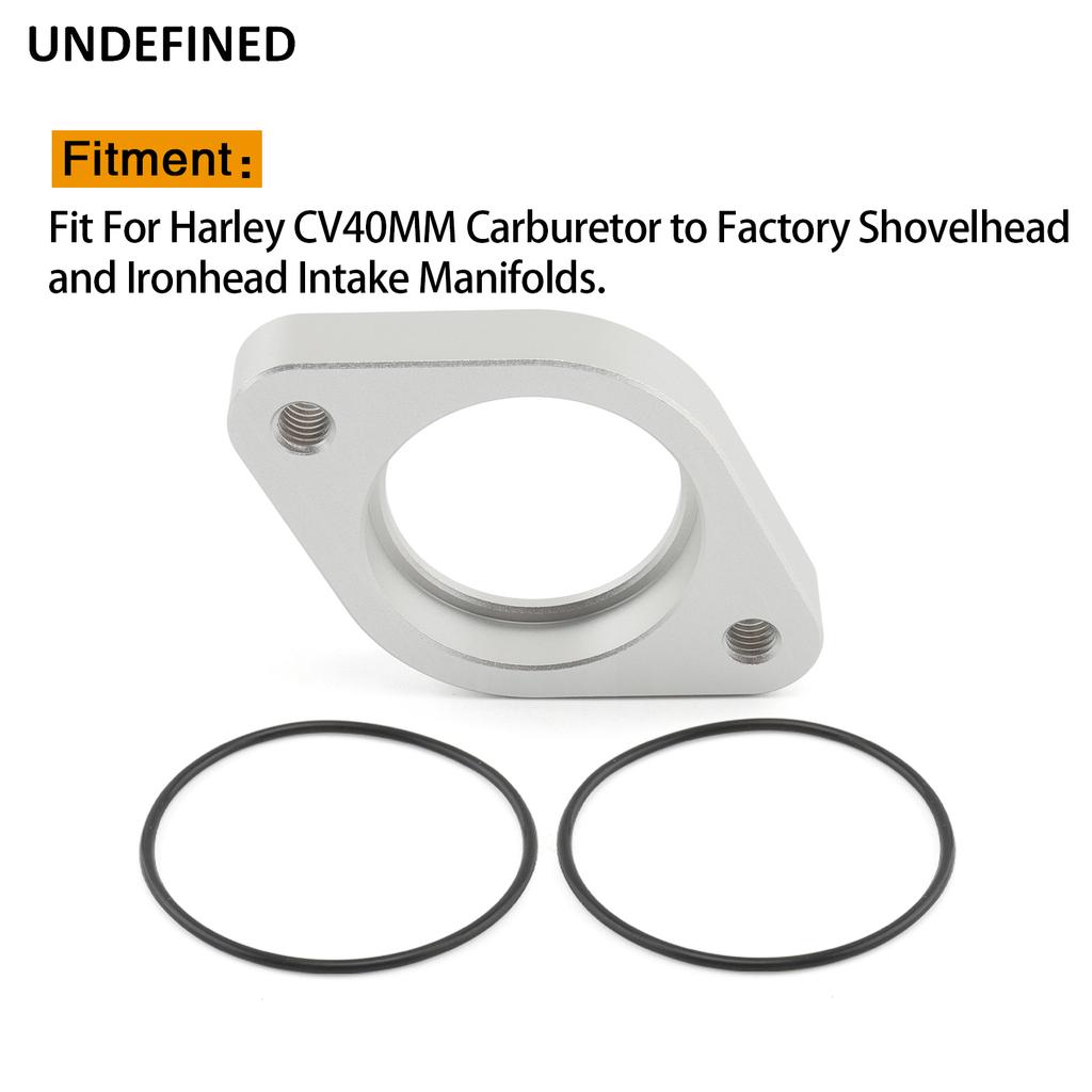 For Twin Cam CV 40MM Intake Manifold Carburetor Carb Adapter w/ ring fit Softail 1984-1987 Sportster 883 1100 XL XLH