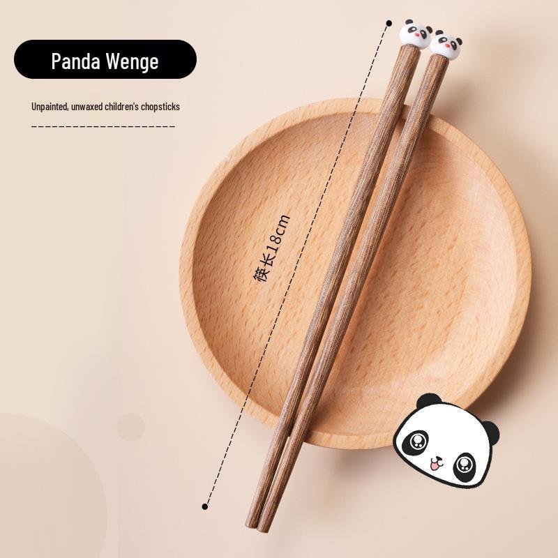 Wooden Cartoon Animal Chopsticks for Kids Ages 3-6 - Perfect for Practice