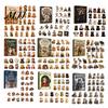Seasonal Home Decor Christmas Cat Dog Advent Calendar, 24Pcs Acrylic 2D Ornament Set Pet Lover Keepsake with Cute Kitten/Dog/Lion Designs, Holiday