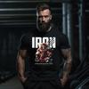 Lion Cotton TShirt Athletic Athleisure Style for Men Fitness Muscle Black Gym Casual Workout Apparel - Men's Summer Cotton G...