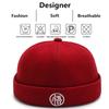 Wu Embroidery Fashion Beanies Caps Adjustable Beanie Hats Fashion Unisex Korean Version Party Hip-Hop Versatile Melon Caps