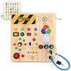 Busy Toys for Years Wooden Toddler Autism Sensory Travel Ideal Gift for Year Old Boys Board Board,Montessori 1-3 Old, Toys, Toys, 1+ (Busy V4)