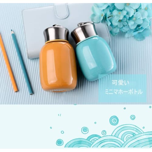 TAKEY Mini Mug, Stainless Steel Kettle, Vacuum Insulated, Cute, Portable Sports Kettle, Coca-Cola Bottle, Vacuum Insulated, Kids', Insulated Cup, Crea