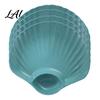 Shell Plate with Dipping Compartment Shaped Chips And Dip Plates Built-in Sauce Compartment Reusable Plastic Serving Dishes Small Fruit Platters for