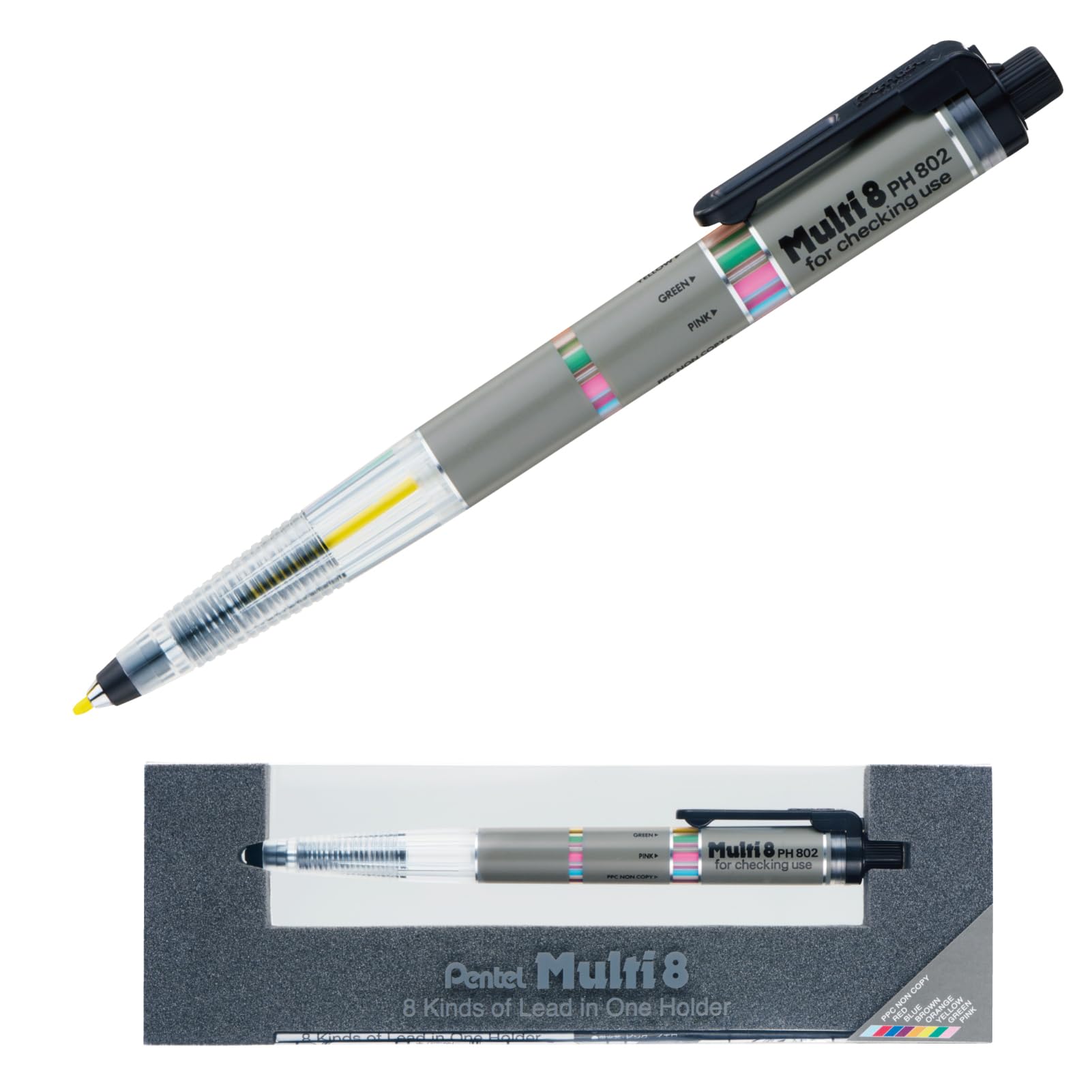 

Pentel Multi 8 PH802 Mechanical Holder Type Pencil,