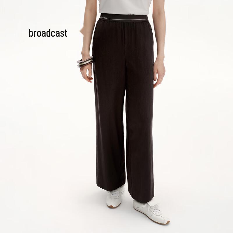 Broadcast Women's BDS2KD2091 Thin Draped Straight-Leg Pants