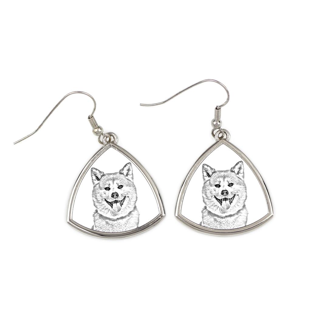 Akita, Akita Inu - orecchini cane, orecchini pendenti con foto, gioielli personalizzati con stampa marca Art-Dog