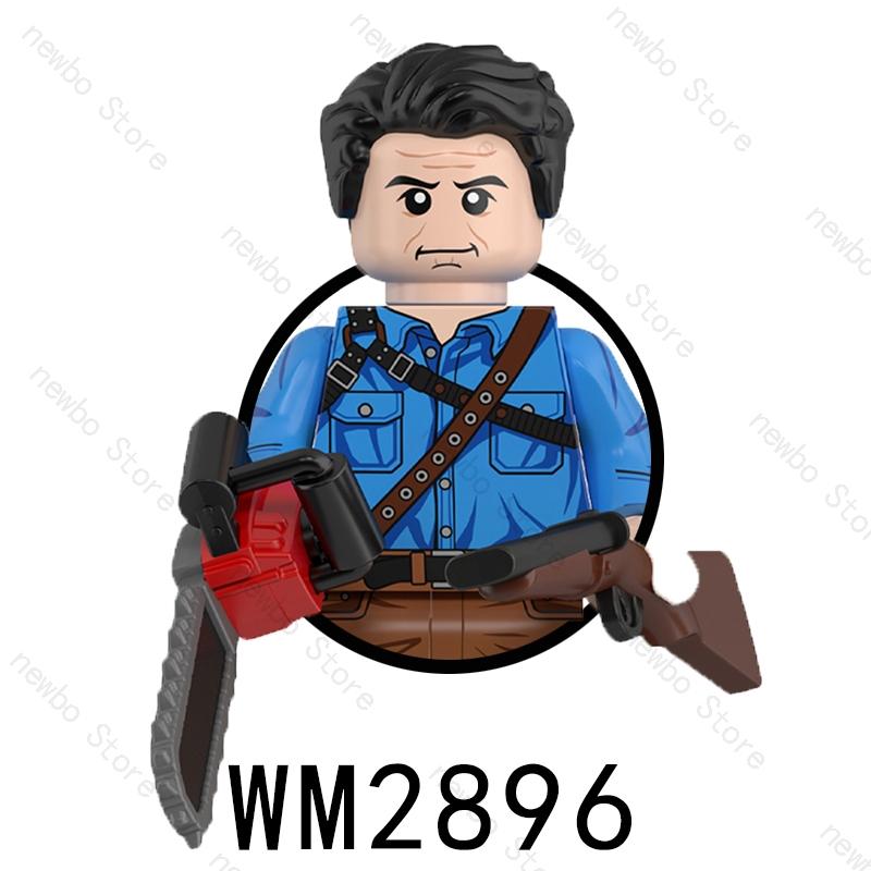 WM6205 Hot Horror Movie Protagonist character Mini Action Figures Nun Vampire Bricks Building Blocks Halloween Toys For Children