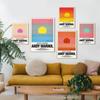 Andy Warhol Sunset Art Print and Poster Abstract Landscape Coloful Canvas Painting Pop Nodic Wall Decor Picture For Living Room