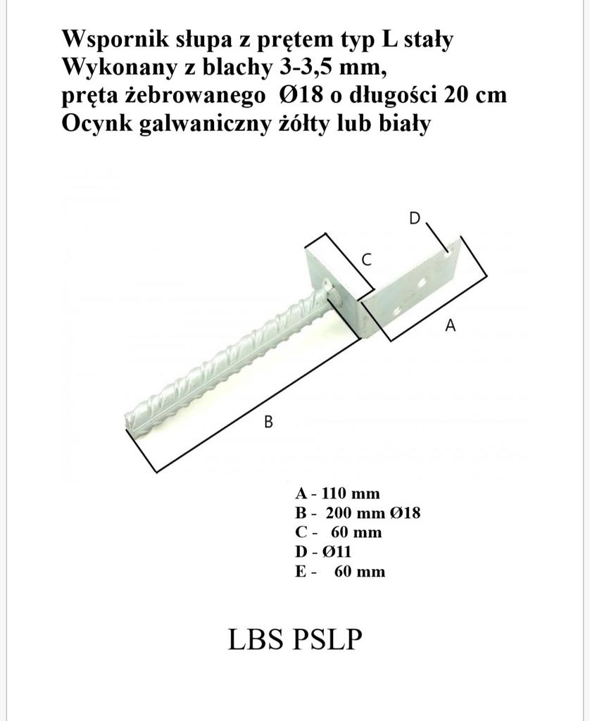 L-TYPE POLE BASE - LBS PSLP