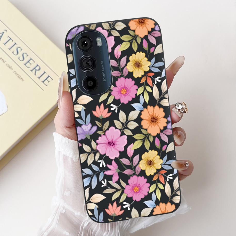 For Motorola Edge 30 Pro Case XT2201-1 Cover Lovely Panda Bowknot Silicone Shockproof Cover For Moto Edge Plus 2022 Edge30 Funda