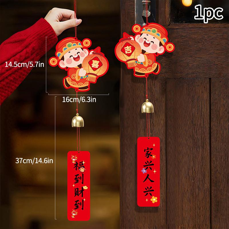 1-30pcs New Year Hanging Ornaments for Blessing Plant Bonsai Pendant Chinese Plants Door Decor Lunnar Year Party Supplies