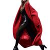 Women Outwear Long Sleeve Lamb Hair Lapel Warm Coat Plush Jacket Overcoat
