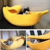 Cloth Banana Shape Pet Cat Bed House Fun And Cozy Hideout For Feline Friend Durable Fabric