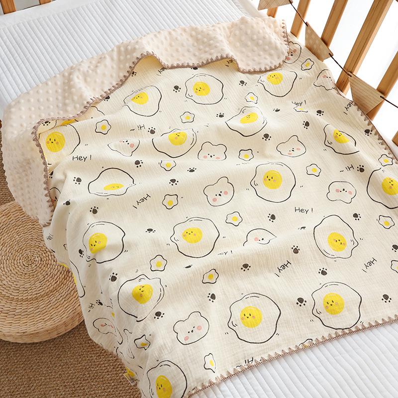 Bean Blanket: Pure Cotton Soft Gauze Baby Towel & Swaddle Quilt for Newborns and Children - Spring/Summer.