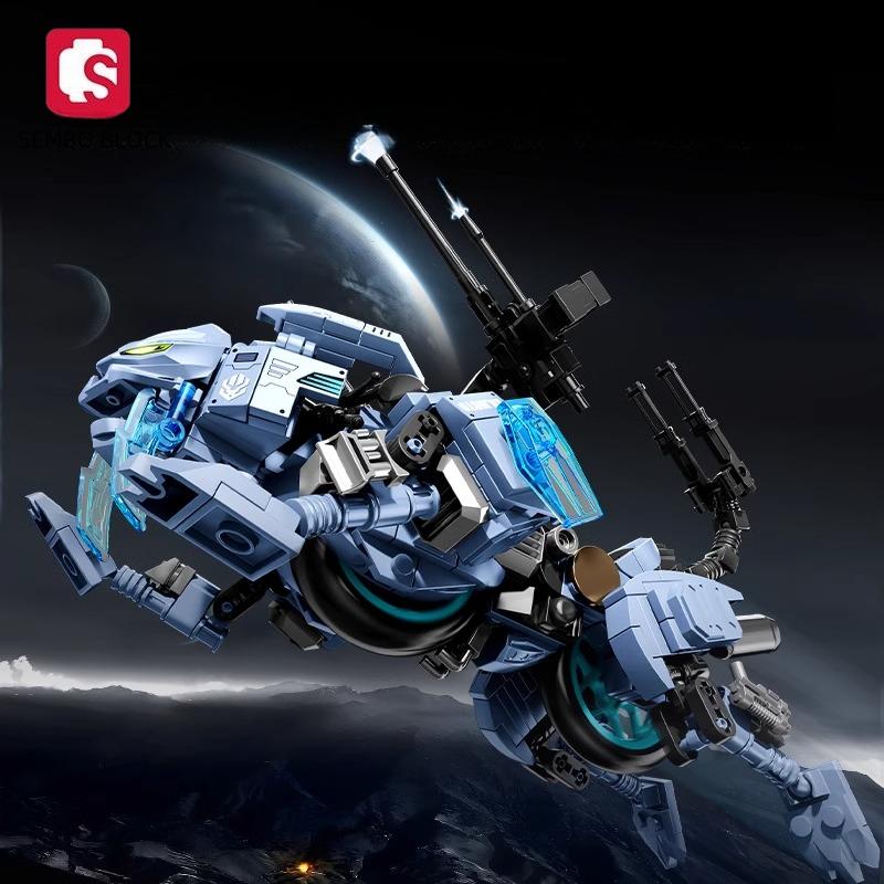 Sembo Mechanical Code Deformed Mecha Building Blocks Moving Robot Diy Assembly Model Children'S Toys Boys Birthday Gift