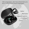 Translation Earbuds, Bluetooth Voice Translator, Black Edition—Ideal for Travel and Study