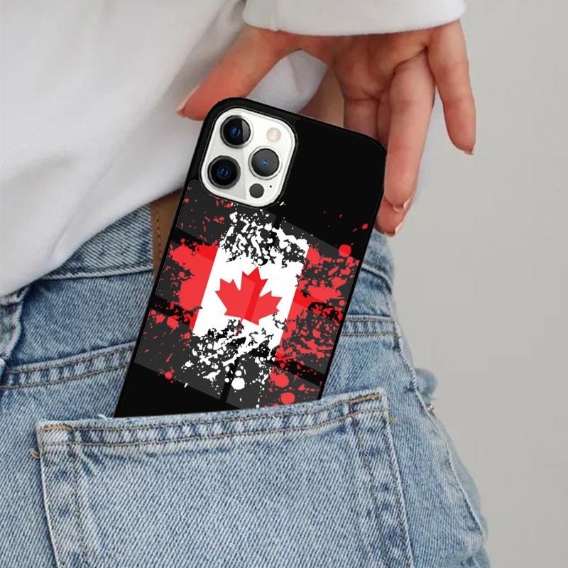 Canada Flag Phone Case Magesafe Magnetic Wireless Charge Cover For iPhone 17 Air 16 16e 11 12 13 14 15 Pro Max Plus