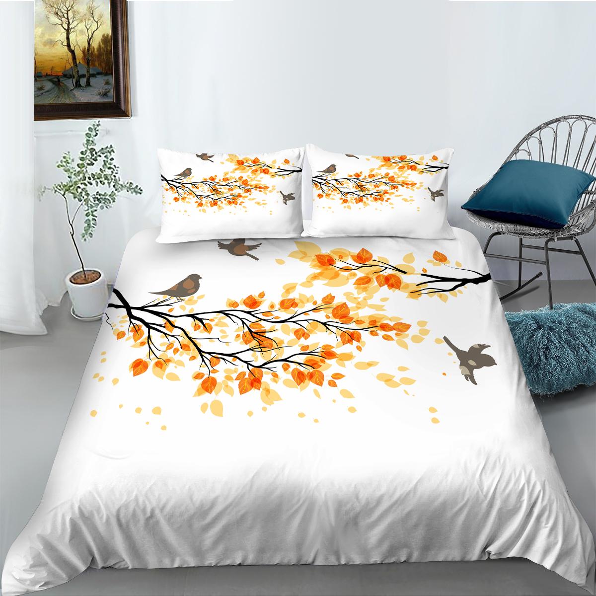 

Комплект постельного белья с 3D-пейзажем из микрофибры, пододеяльник, наволочка, 2/3 предмета, быстросохнущий мягкий домашний текстиль, кровать размера «king-size» AU Single 140x210cm