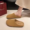Baotou Slippers Women's Outer Wear Spring and Summer New Soft Sole Height Increase One Pedal Lazy Shoes Half Slippers