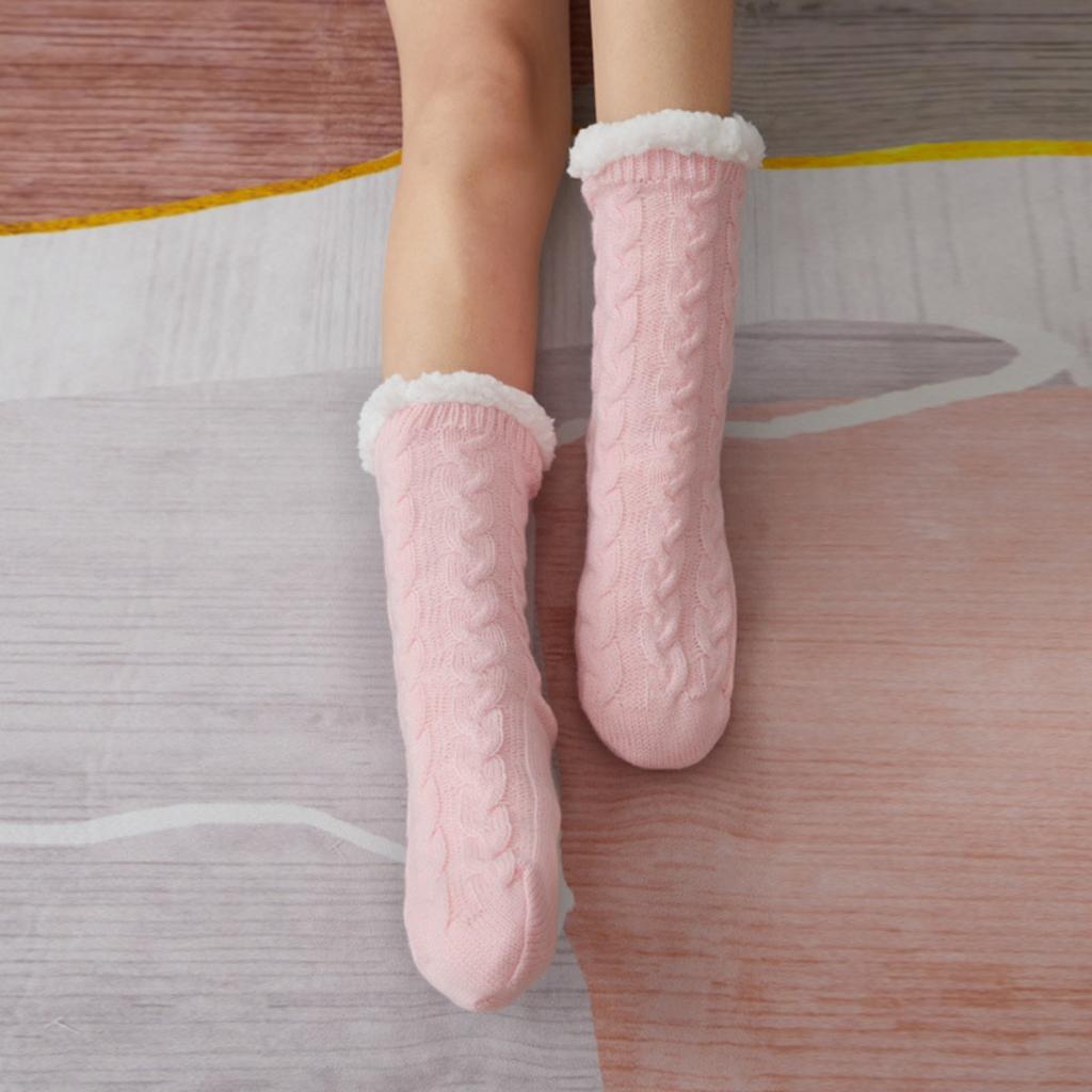 Floor Socks, Home Socks, Sleep Socks, Christmas Socks, Socks, Breathable, Warm Socks, Women's, Plush Mid Tube Socks
